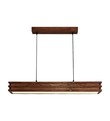 New 48 Brown Wooden LED Single Hanging Lamp