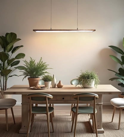 Rise 36 Triangular Brown LED Hanging Lamp