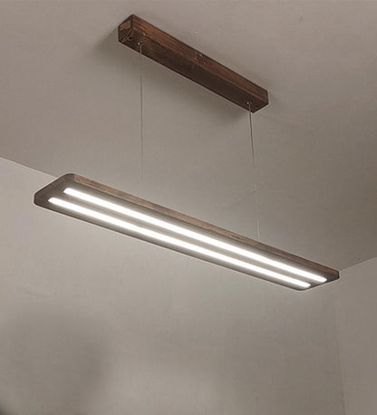 Rise 36 Triangular Brown LED Hanging Lamp