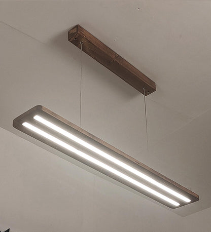 Rise 36 Triangular Brown LED Hanging Lamp