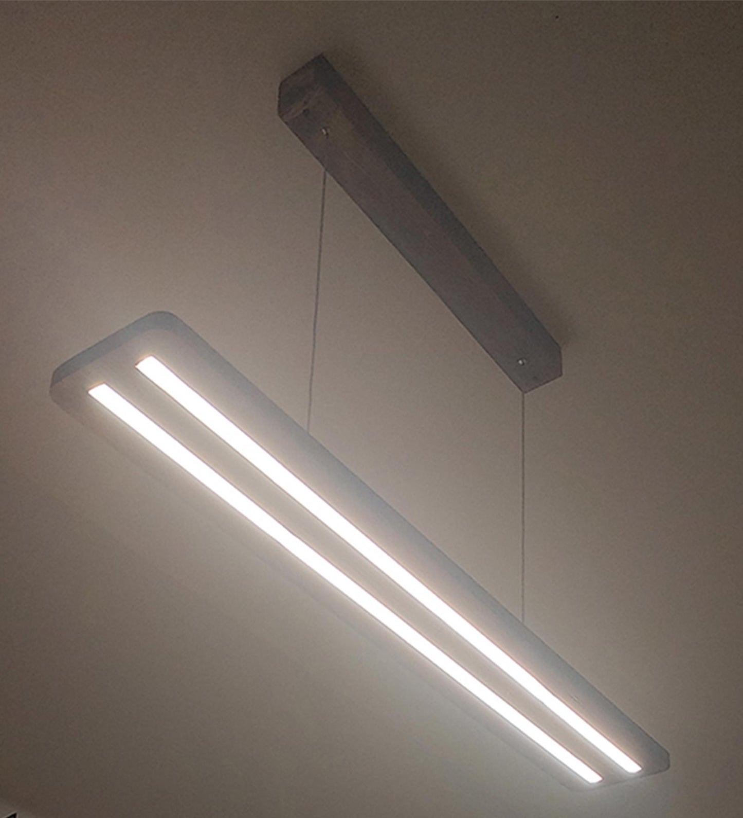 Rise 36 Triangular Brown LED Hanging Lamp