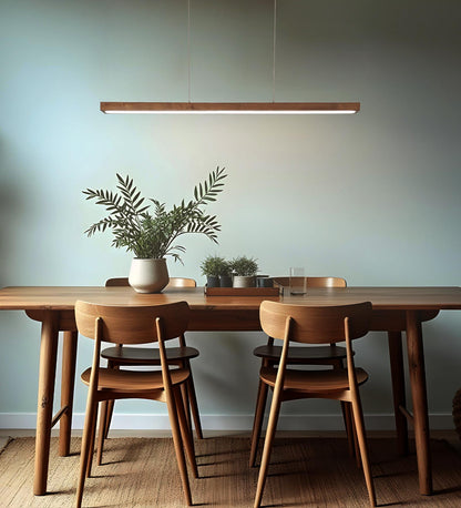 Stream 36 Brown Wooden LED Hanging Lamp