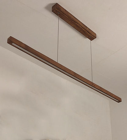Stream 36 Brown Wooden LED Hanging Lamp