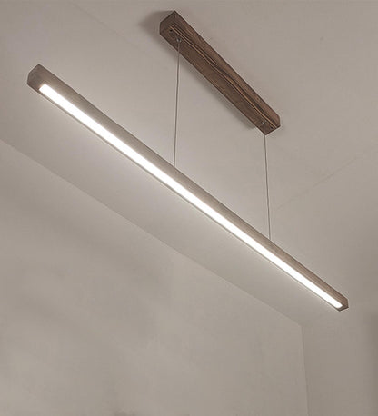 Stream 48 Brown Wooden LED Hanging Lamp