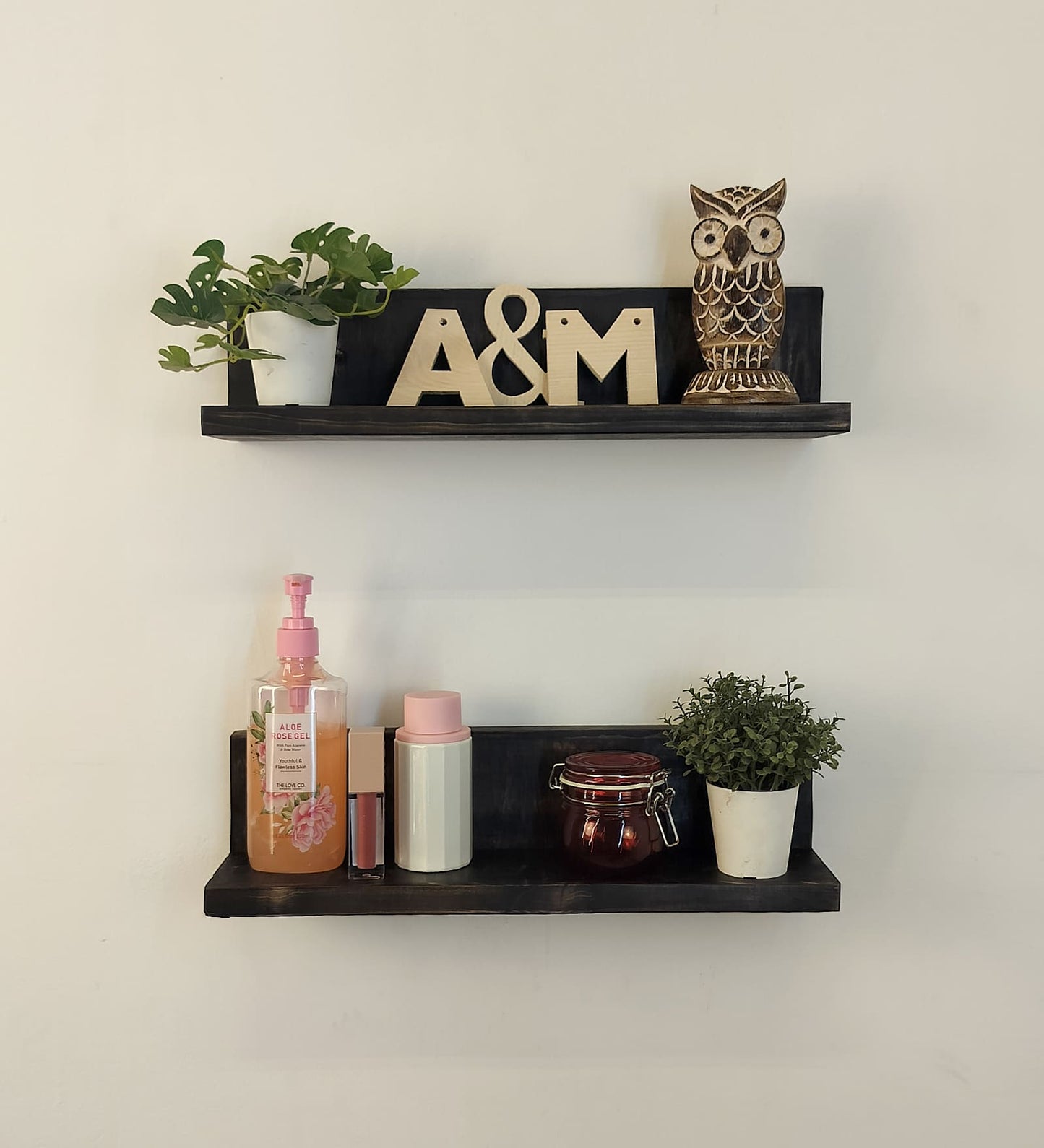 Kite set of 2 Wooden Wall Shelf Organiser