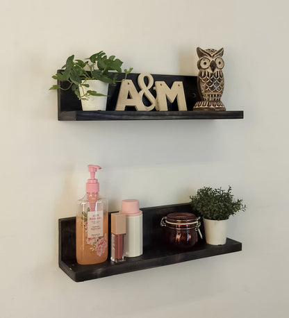 Kite set of 2 Wooden Wall Shelf Organiser