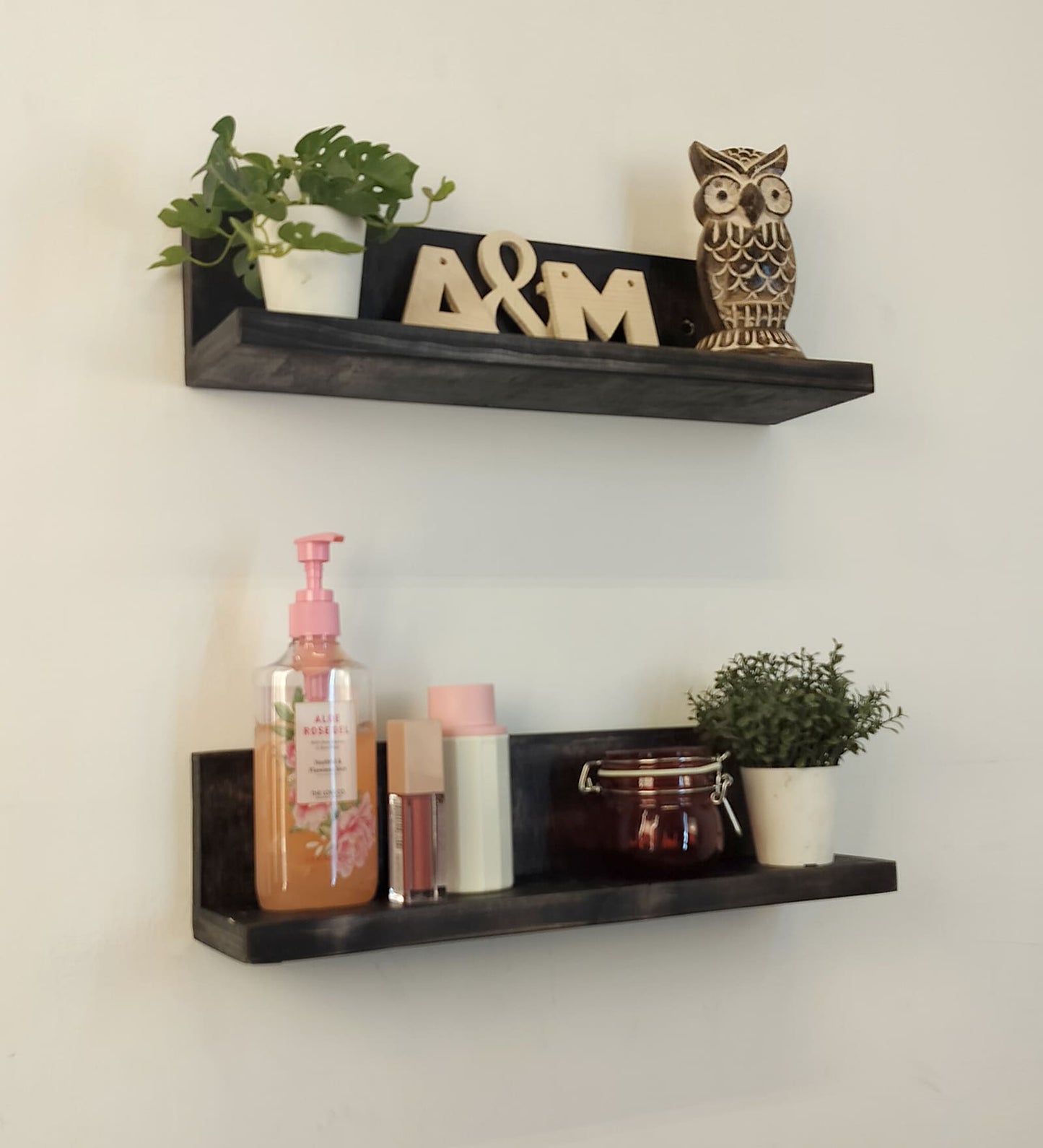 Kite set of 2 Wooden Wall Shelf Organiser