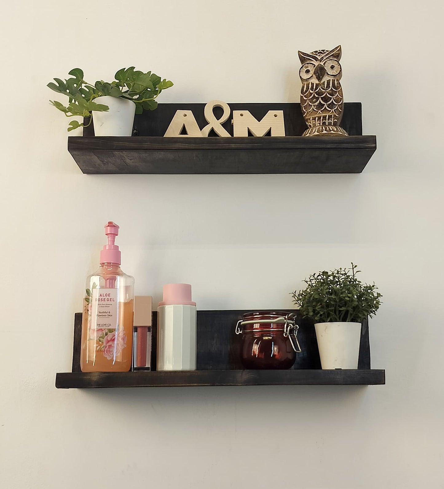 Kite set of 2 Wooden Wall Shelf Organiser