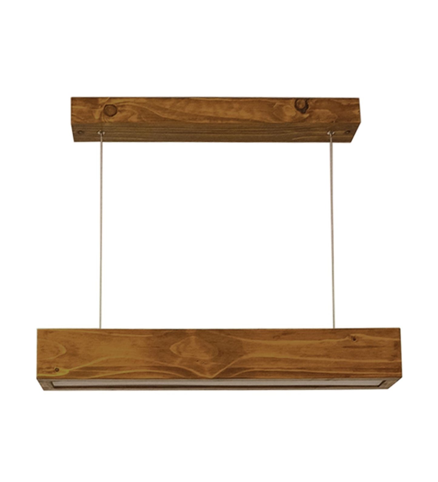 Fir 24 Brown Wooden LED Hanging Lamp