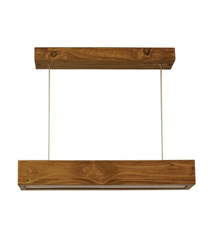 Fir 24 Brown Wooden LED Hanging Lamp