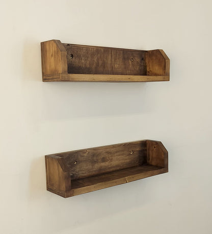Ask set of 2 Wooden Wall Shelf Organiser