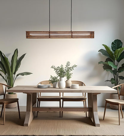 Violet Baton Brown LED Hanging Lamp