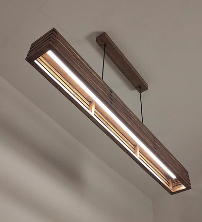 Violet Baton Brown LED Hanging Lamp