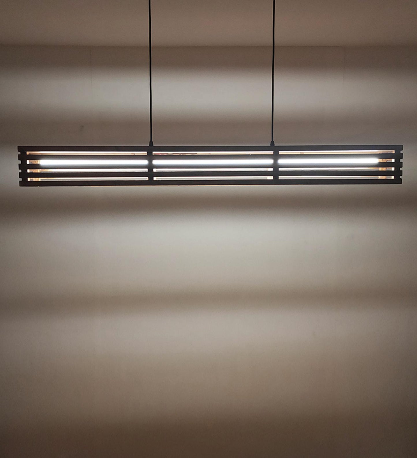 Violet Baton Brown LED Hanging Lamp