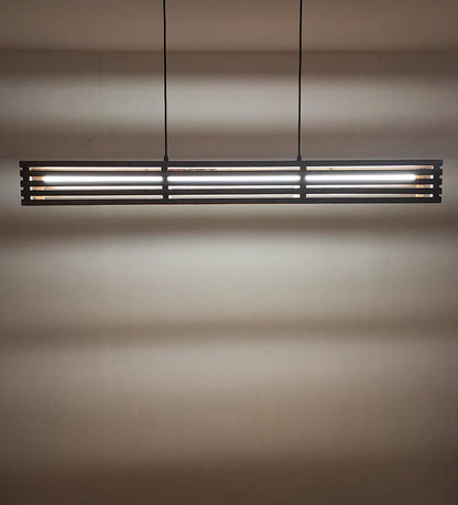 Violet Baton Brown LED Hanging Lamp