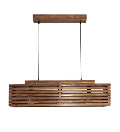 Violet Centrum Brown Wooden 3 Series Hanging Lamp