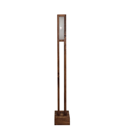 Say Wooden LED Floor Lamp with Brown Base