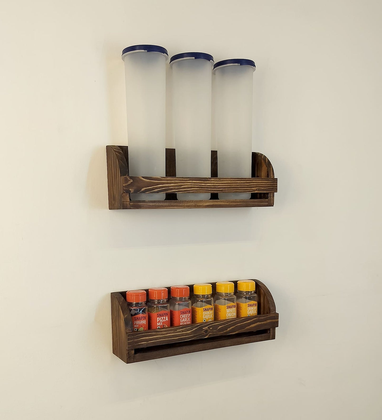 Liberty set of 2 Wooden Wall Shelf Organiser