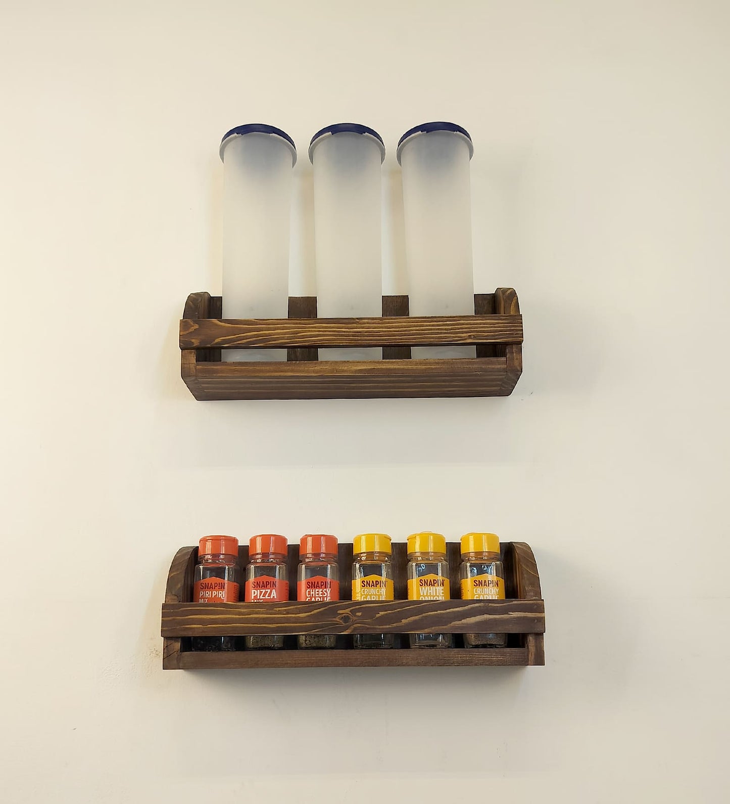 Liberty set of 2 Wooden Wall Shelf Organiser