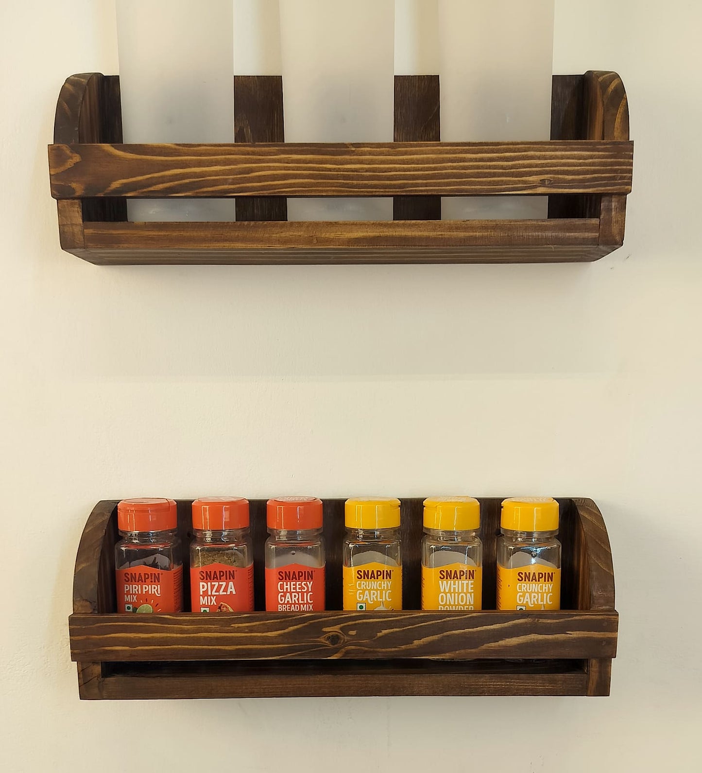 Liberty set of 2 Wooden Wall Shelf Organiser
