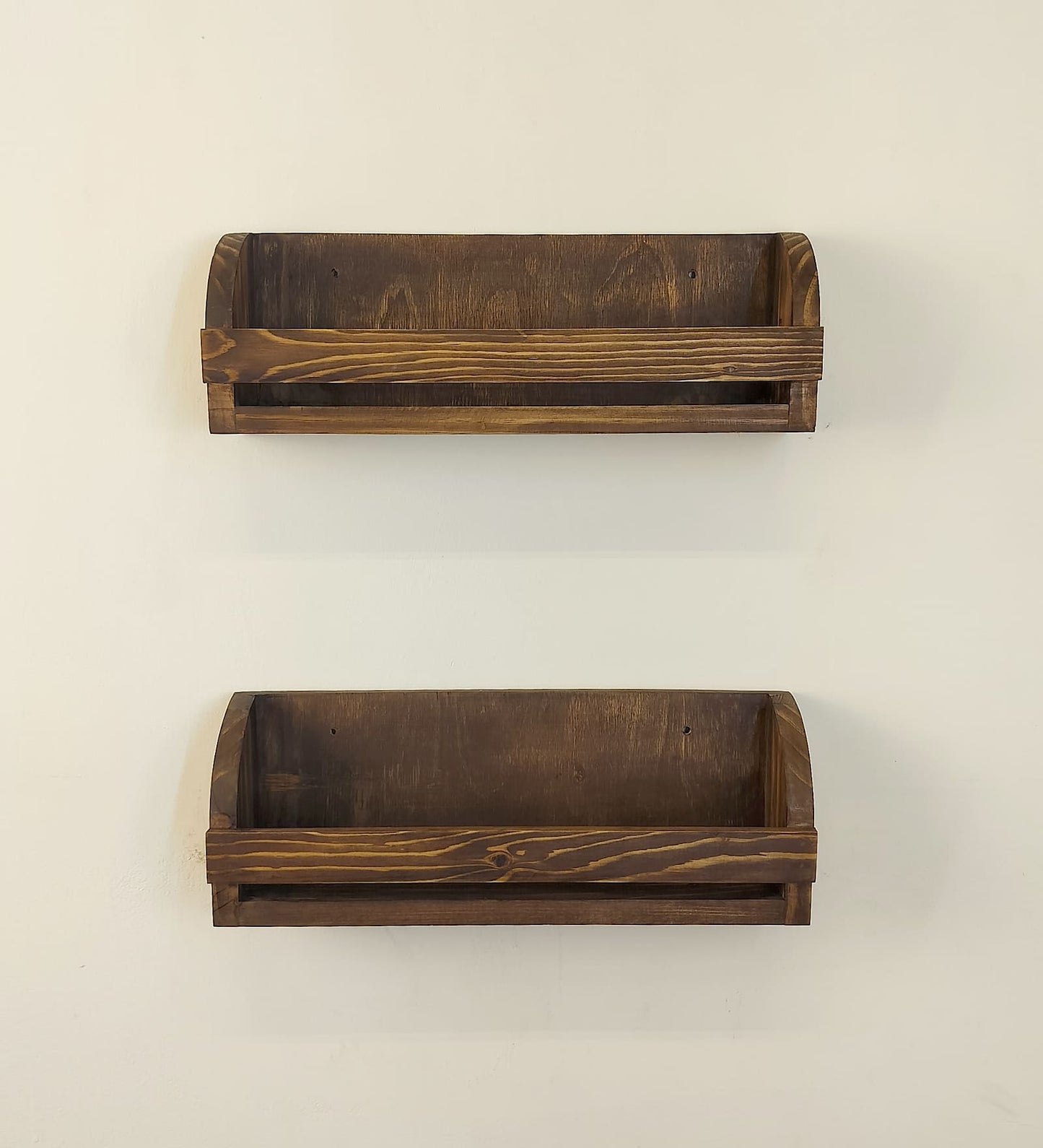 Liberty set of 2 Wooden Wall Shelf Organiser