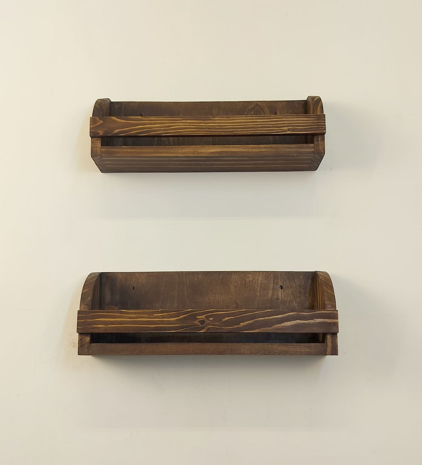 Liberty set of 2 Wooden Wall Shelf Organiser
