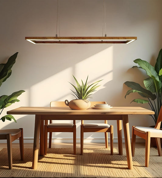 Envy 48 Brown Wooden LED Hanging Lamp