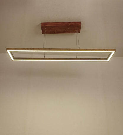 Envy 48 Brown Wooden LED Hanging Lamp