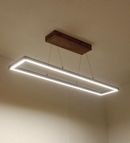 Envy 48 Brown Wooden LED Hanging Lamp