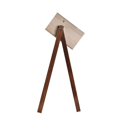 Luna Brown Wooden Table Lamp with Jute Lampshade
