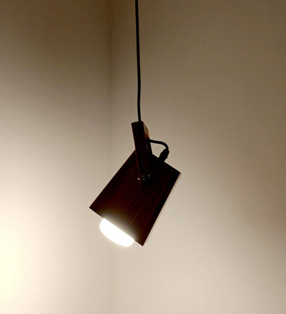 Luna Brown Wooden Single Hanging Lamp