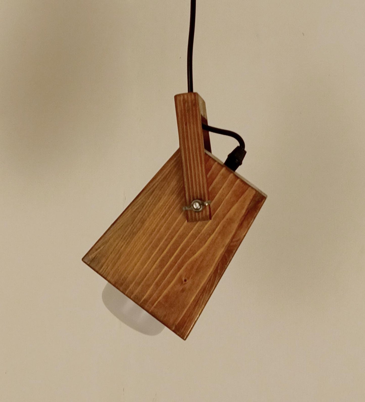 Luna Brown Wooden Single Hanging Lamp