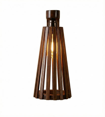 Good Brown Wooden Wall Light