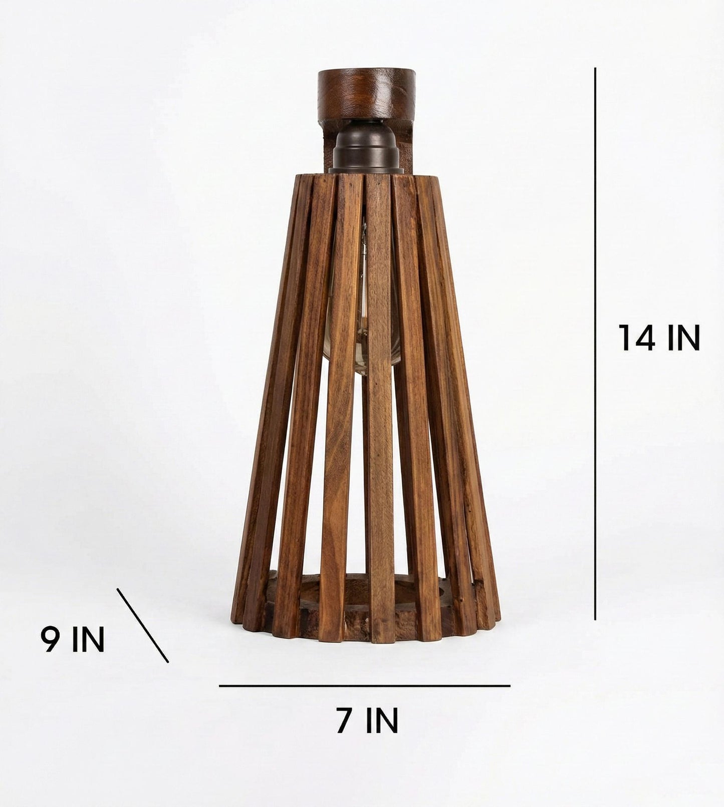 Good Brown Wooden Wall Light