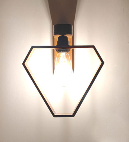 Storm Brown Wooden Wall Light