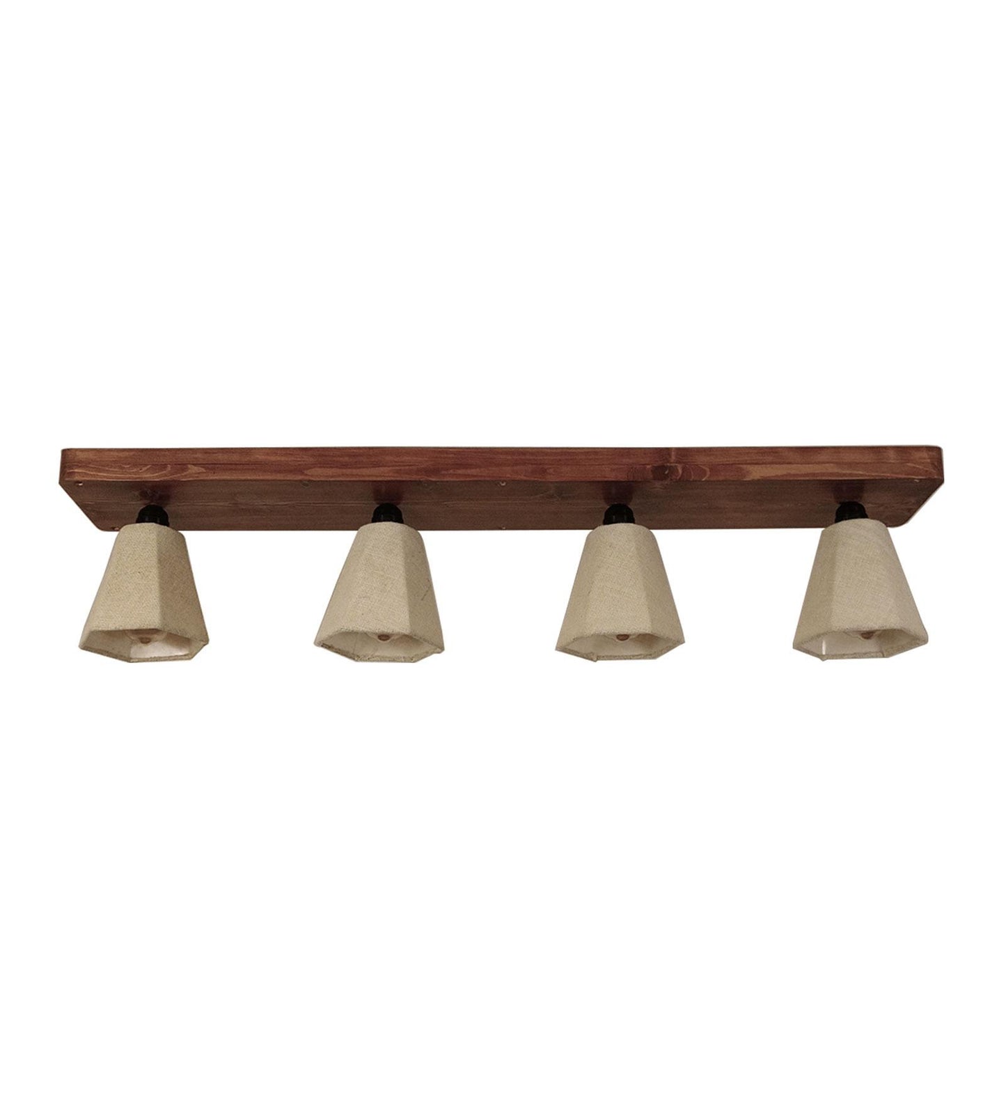 Azure Brown Wooden 4 Series Ceiling Lamp