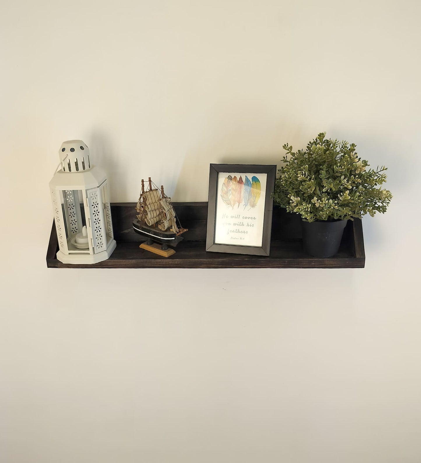 Valley Wooden Wall Shelf Organiser