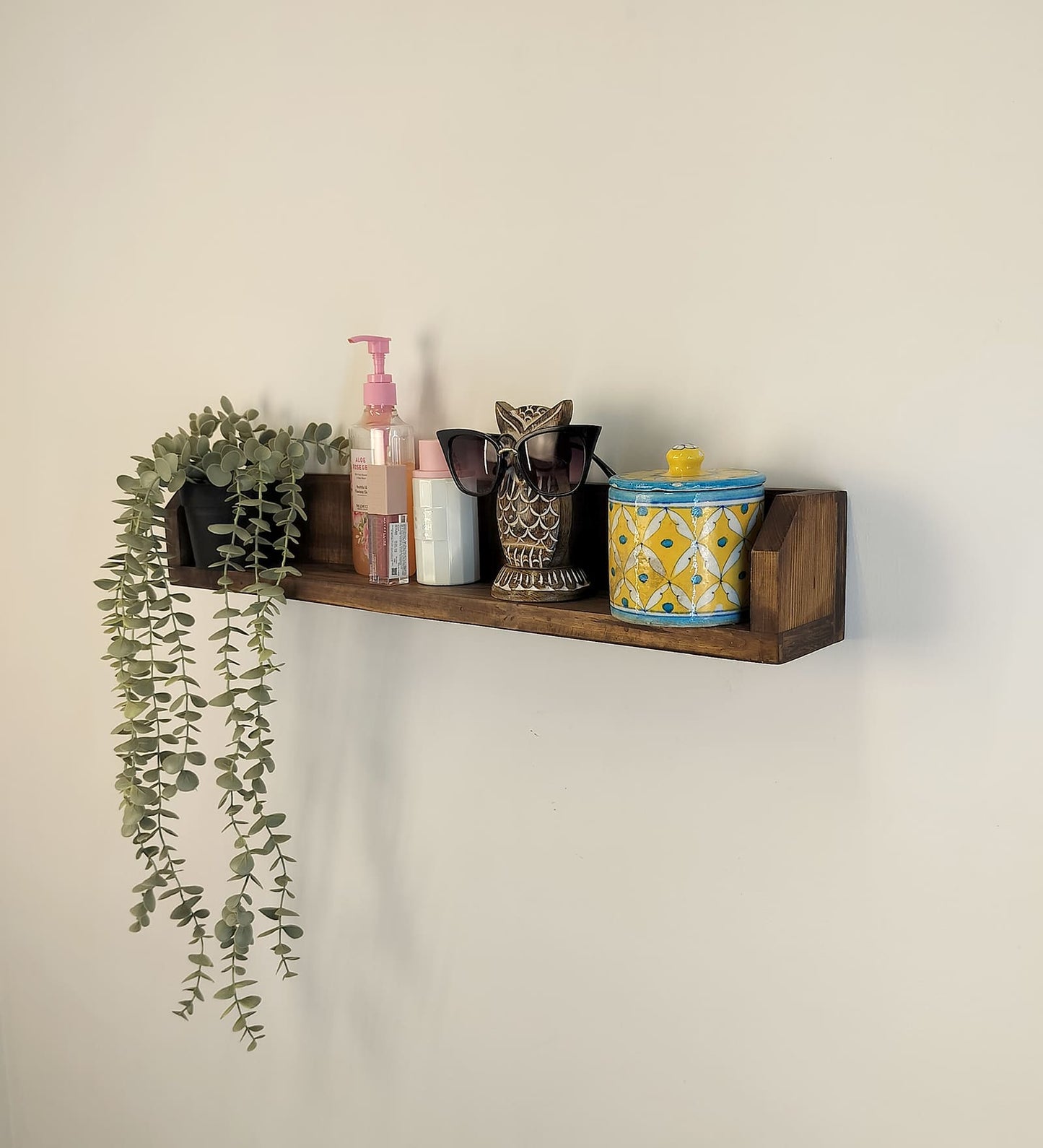 Glory Wooden Wall Shelf Organiser
