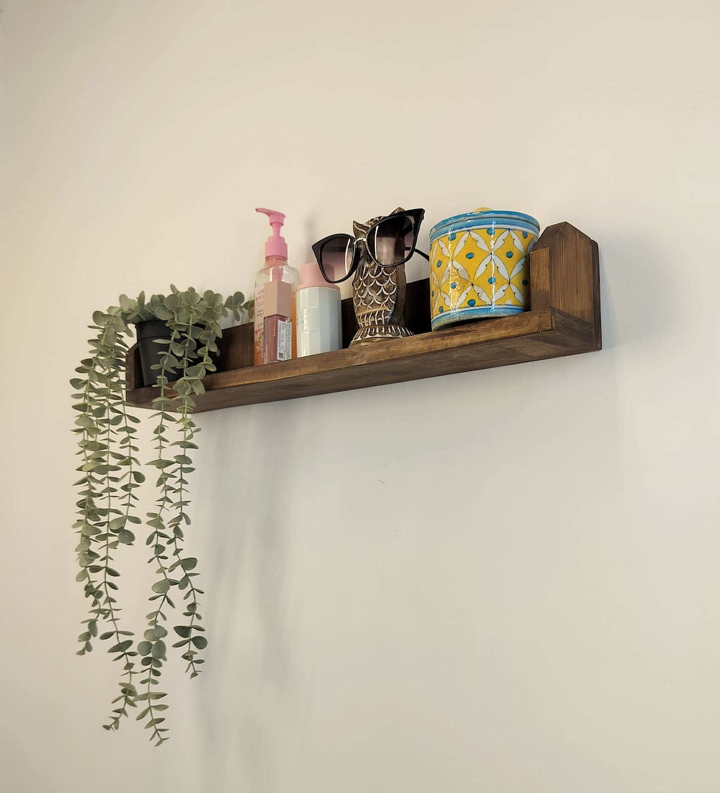 Glory Wooden Wall Shelf Organiser