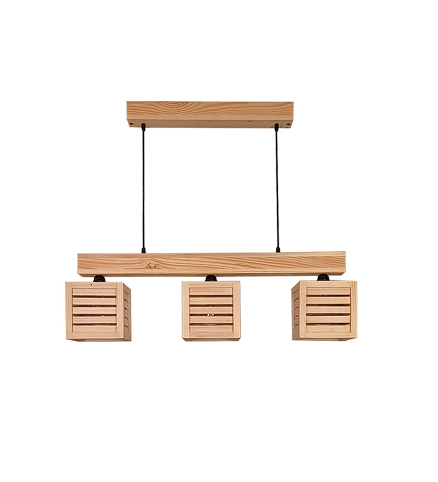 Be Beige Wooden 3 Series Hanging Lamp
