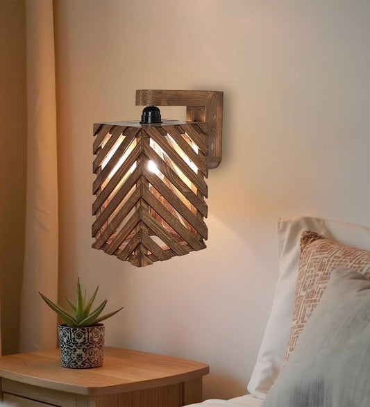 Pride Brown Wooden Wall Light