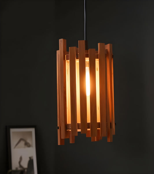 Swim Brown Wooden Single Hanging Lamp