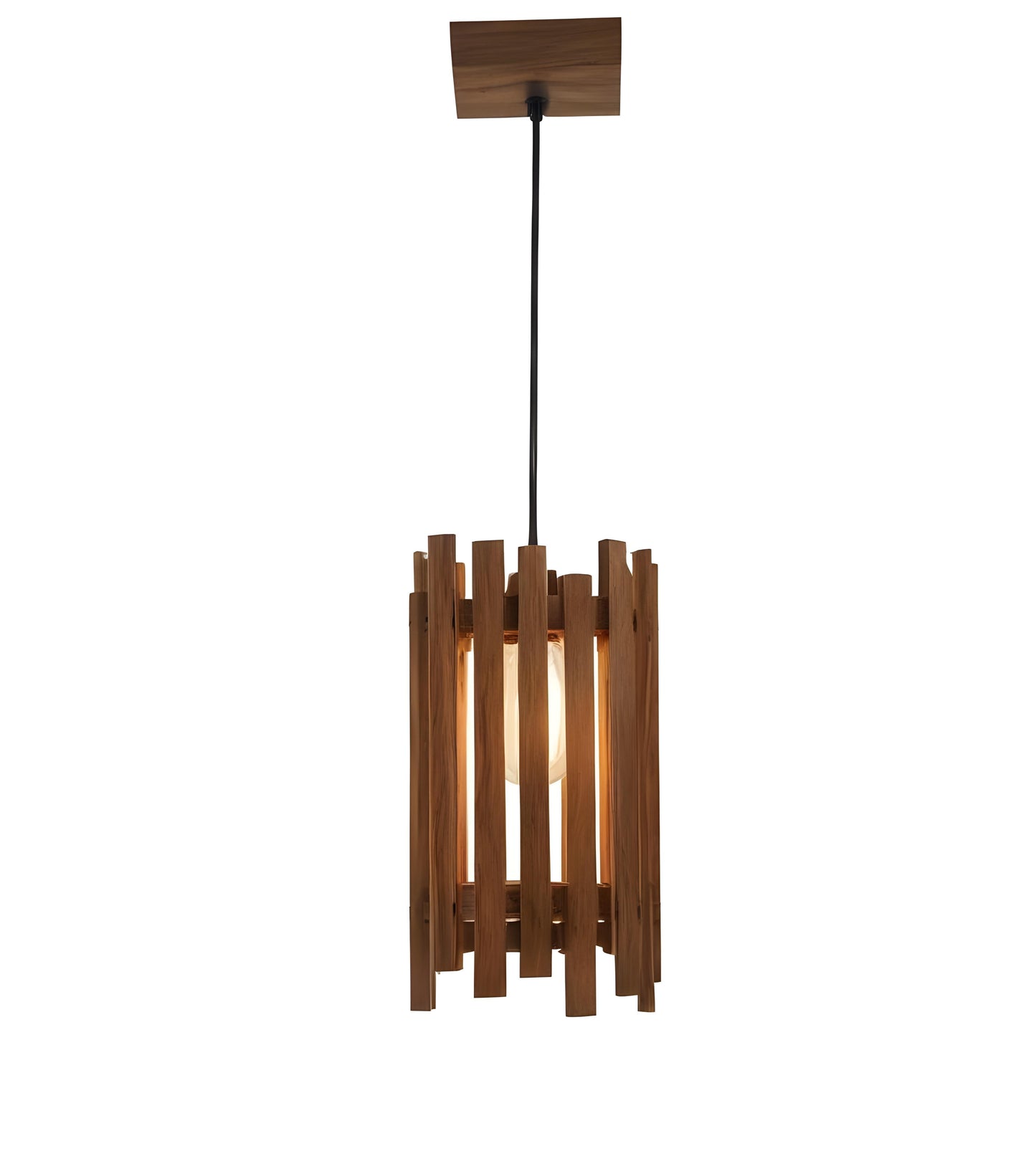 Swim Brown Wooden Single Hanging Lamp