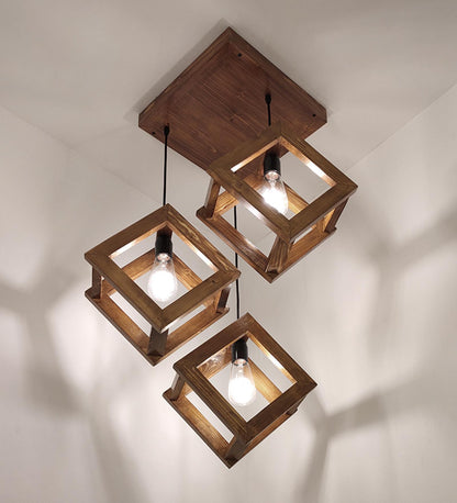 Touch Brown Cluster Hanging Lamp