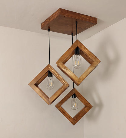 Touch Brown Cluster Hanging Lamp