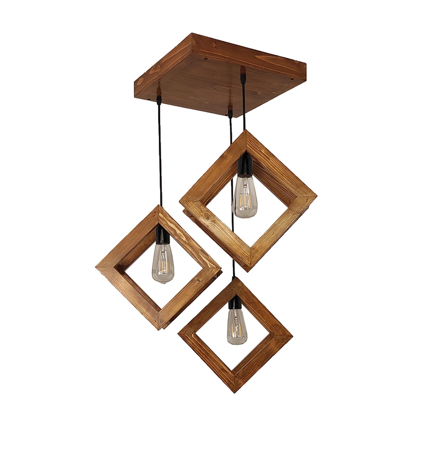 Touch Brown Cluster Hanging Lamp