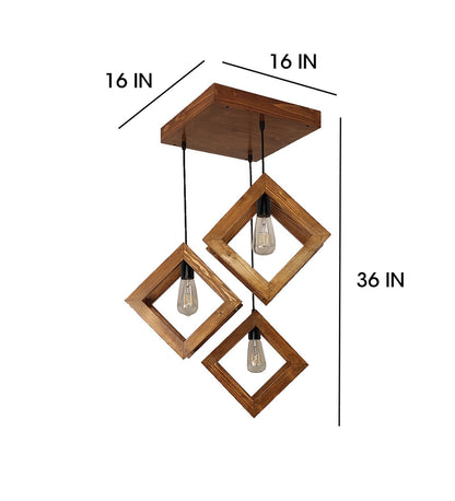 Touch Brown Cluster Hanging Lamp