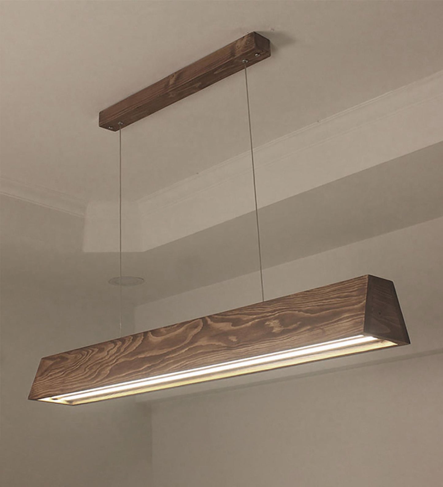 Drink 36 Brown Wooden LED Hanging Lamp