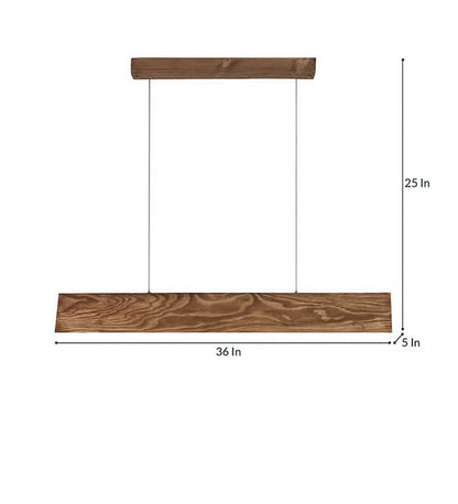 Drink 36 Brown Wooden LED Hanging Lamp