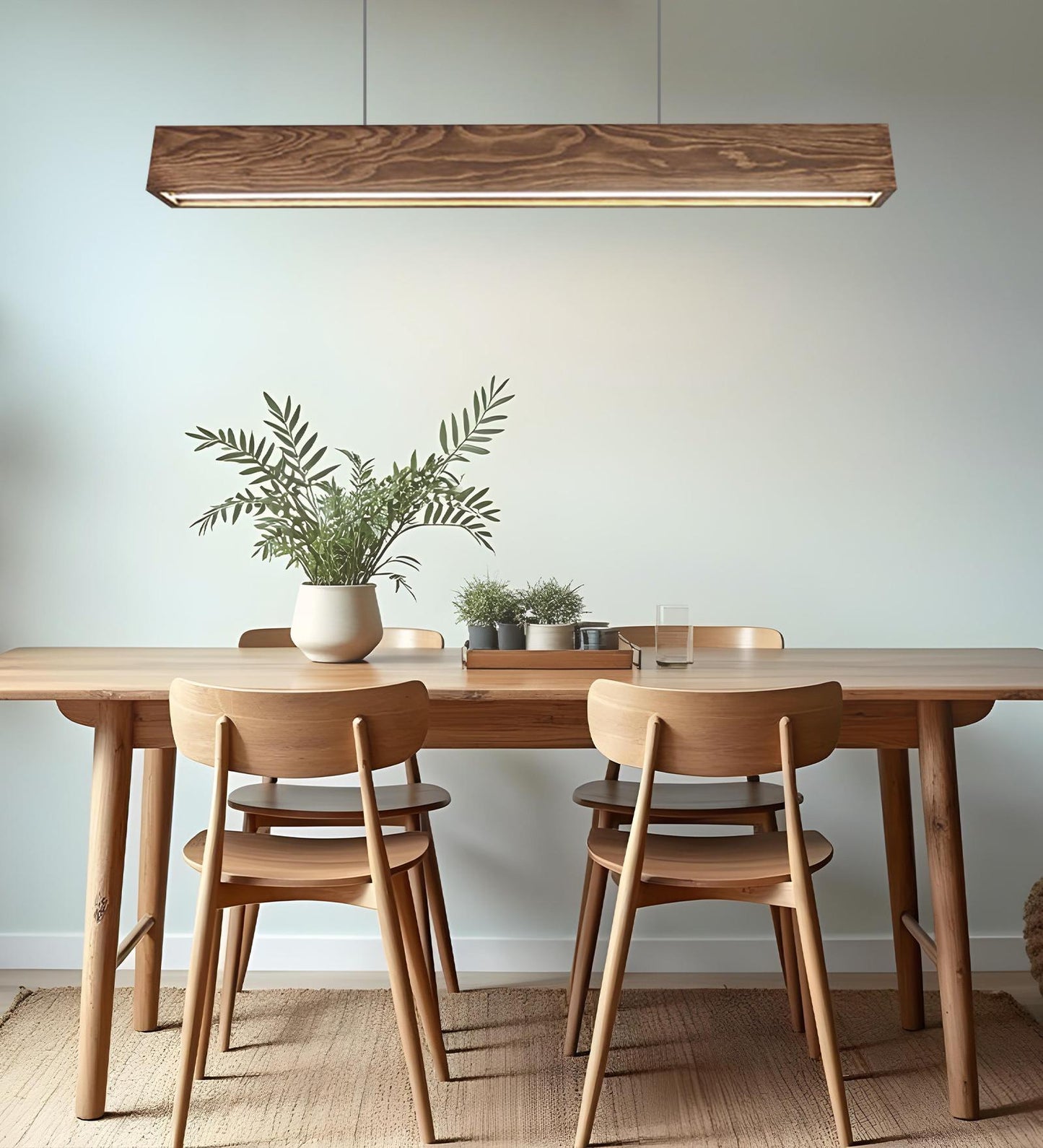 Drink 48 Brown Wooden LED Hanging Lamp